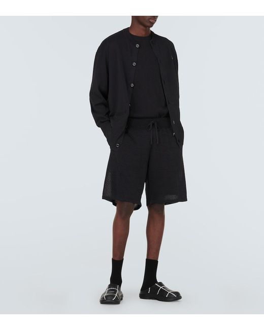 Undercover Gray Knit Shorts for men
