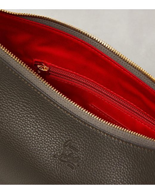 Christian Louboutin Gray Loubila Chain Large Shoulder Bag