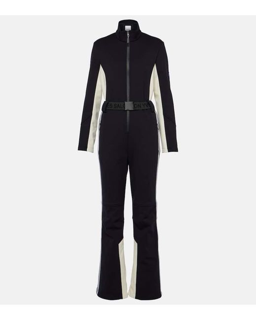 Yves Salomon Blue Soft Shell Ski Suit