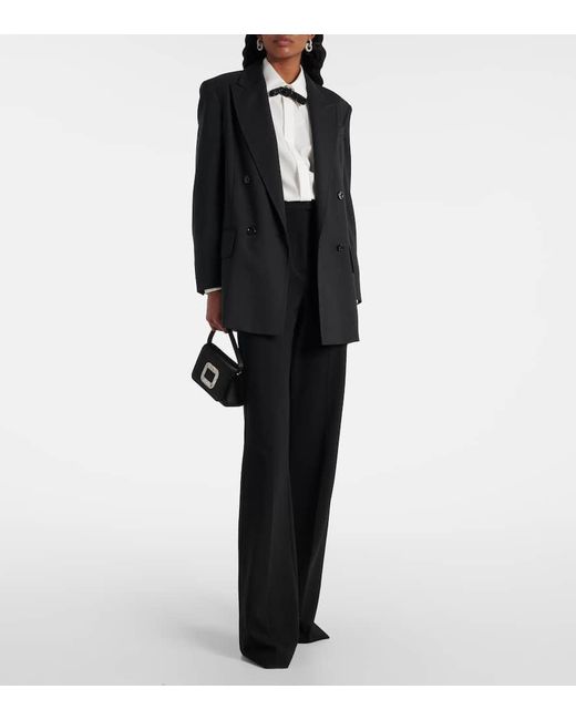 Camisa Roll De Algodon Y Seda Max Mara de color White