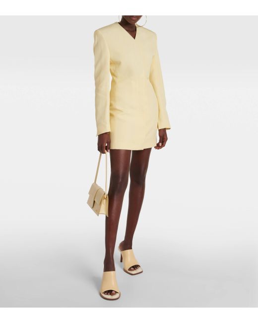 Jacquemus Natural La Robe Cubo Minidress