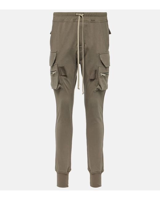 Pantalones cargo ajustados de algodon Rick Owens de color Natural