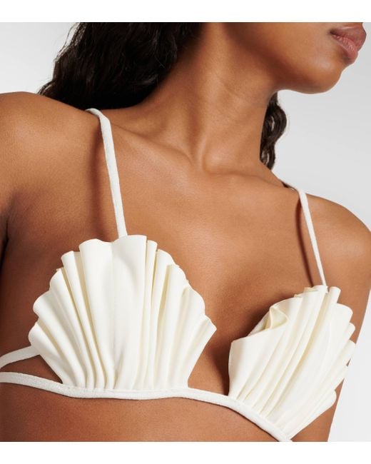 Adriana Degreas White La Mer Coquillage High-rise Bikini