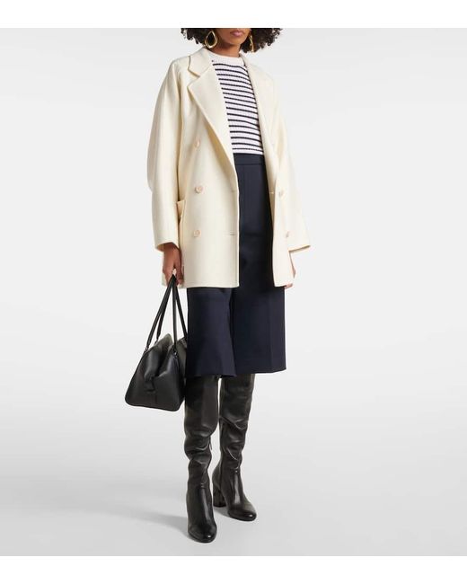 Max Mara Blue Valdez Wool-Blend Culottes