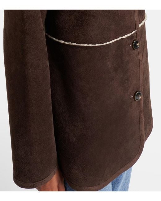 Velvet Brown Jacke Shona Mit Faux Shearling
