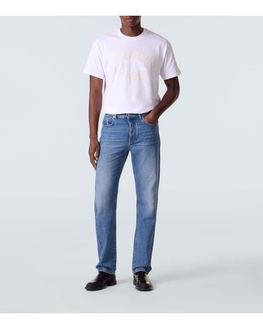 Givenchy Blue Couture Seam Straight Jeans for men