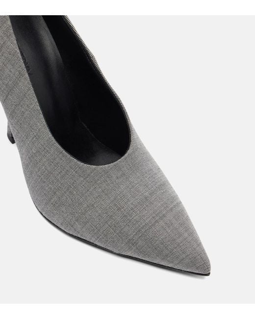 Magda Butrym Gray Twill Pumps