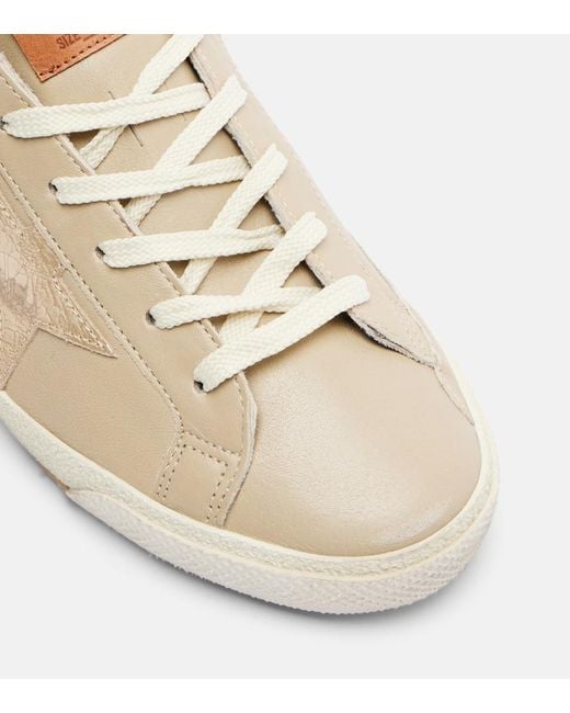 Golden Goose Deluxe Brand Natural Super-Star Leather Sneakers