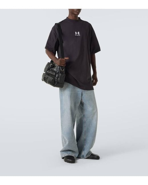 Borsa A Tracolla Superbusy di Balenciaga in Black da Uomo
