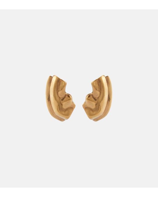 Khaite White Amato-Plated Earrings