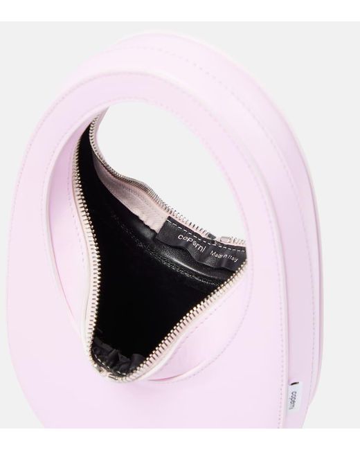 Coperni Pink Schultertasche Swipe Mini aus Leder