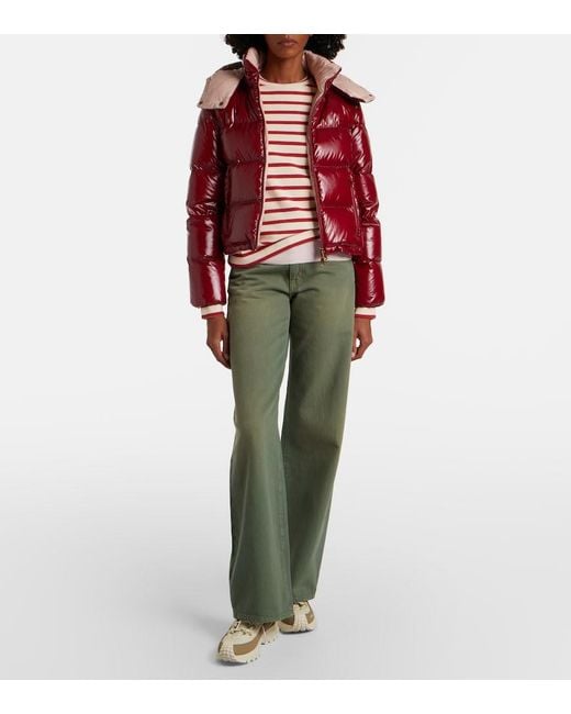 Moncler Red Niveole Down Jacket