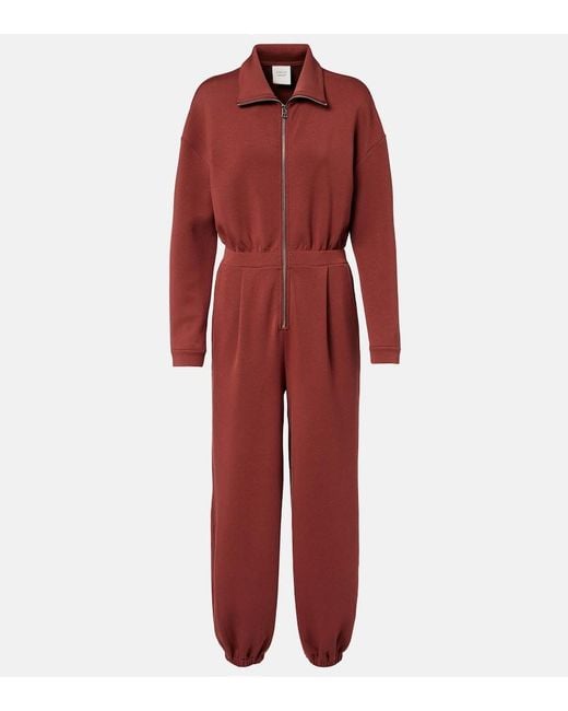 Varley Red Jessie Jersey Jumpsuit