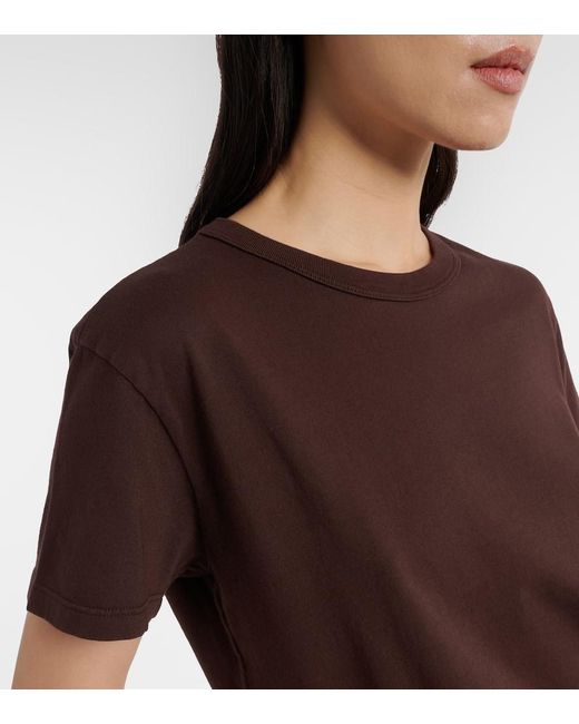 Velvet Brown Leigh Cotton Jersey T-Shirt