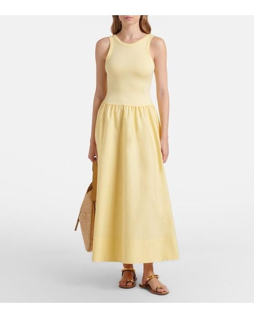 Polo Ralph Lauren Yellow Jersey Maxi Dress