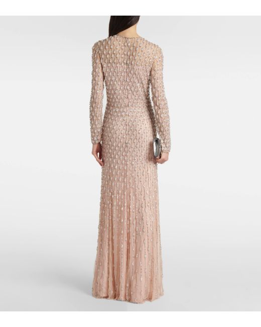 Jenny Packham Natural Nova Embellished Gown