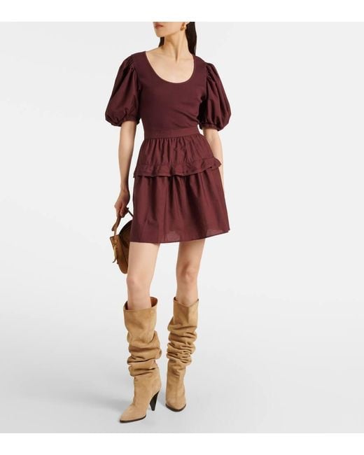 Robe Tilda En Coton Melange Ulla Johnson en coloris Purple