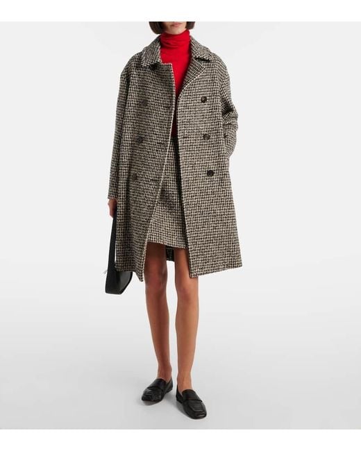 Max Mara Black Houndstooth Miniskirt