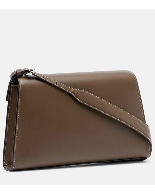SAVETTE Metallic Symmetry Leather Shoulder Bag