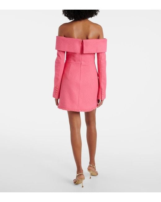 Rebecca Vallance Pink Montana Crepe Minidress