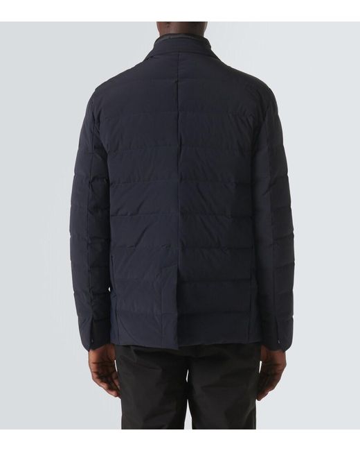 Fusalp Blue Alban Down-Paneled Blazer for men