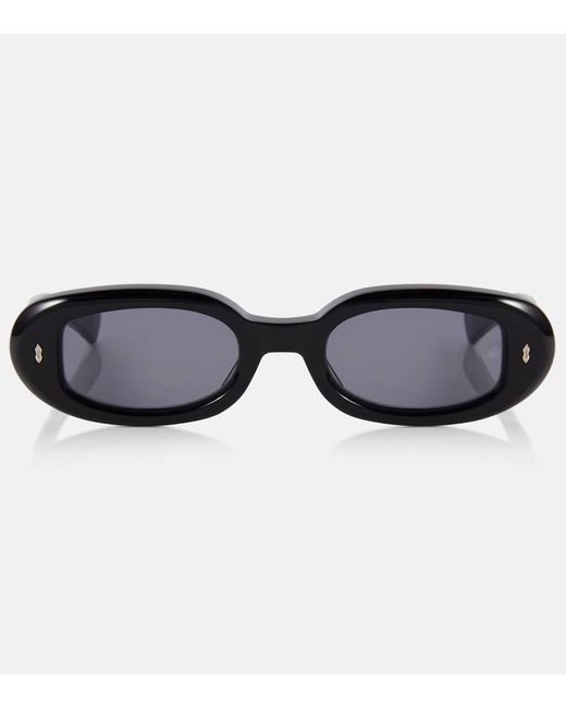 Jacques Marie Mage Brown Besset Oval Sunglasses