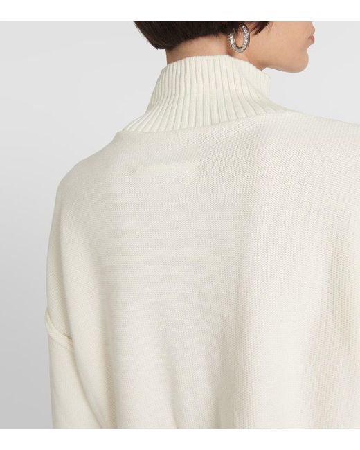 Pullover in cotone e lana di MM6 by Maison Martin Margiela in White