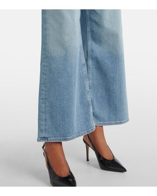 Citizens of Humanity Blue Lyra Patch Pocket Flared Jeans