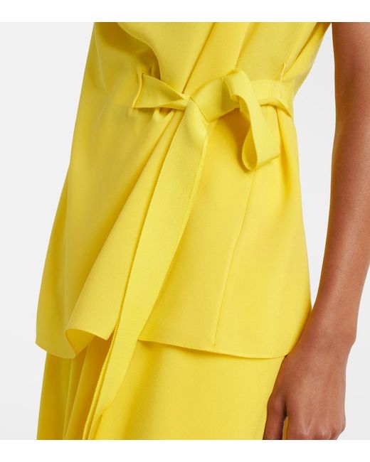 Roksanda Yellow Rua Draped Top