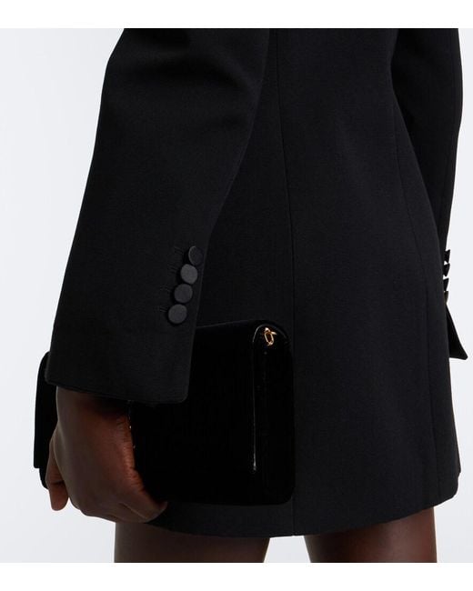 Saint Laurent Black Wool Blazer Dress