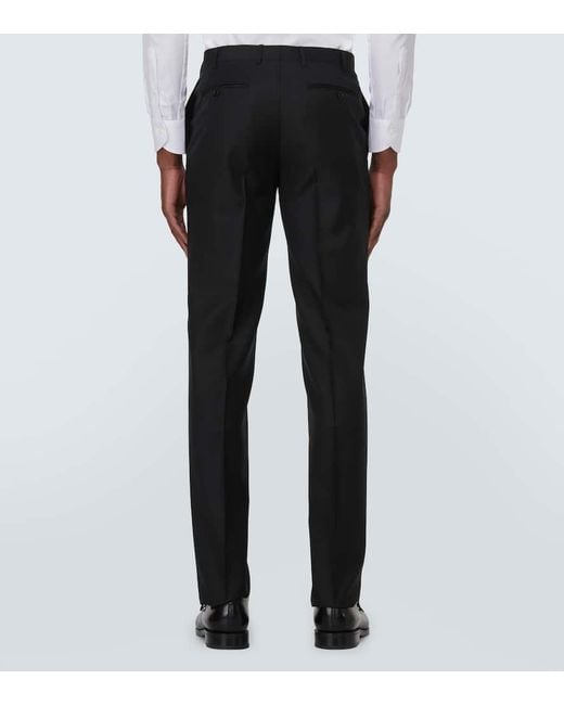 Canali Black Single-breasted Wool Suit for men