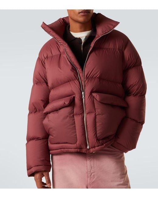 Auralee Red Ripstop Down Jacket for men