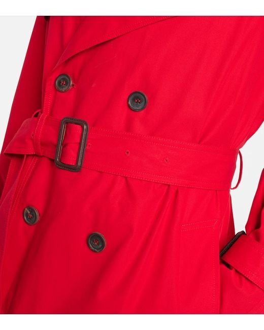 Wardrobe NYC Red Trenchcoat Aus Baumwolle