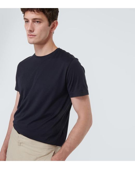 Loro Piana T-Shirt Aus Einem Seidengemisch in Black für Herren