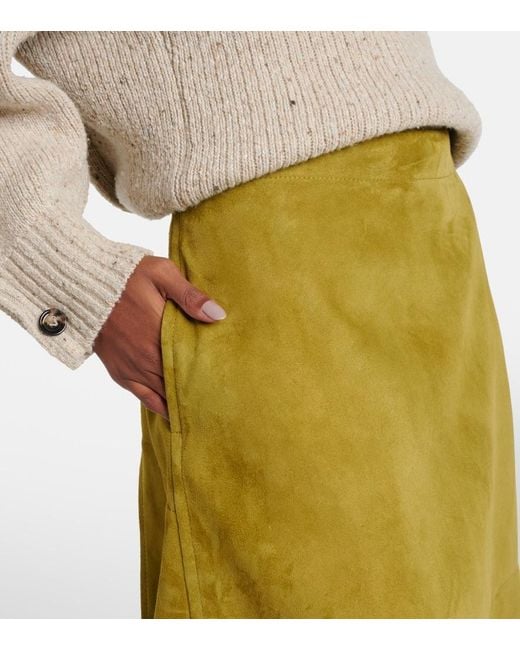 Bottega Veneta Green Leather Skirts