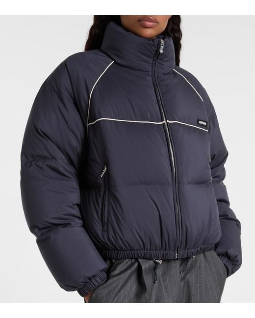 Miu Miu Blue Technical Down Jacket