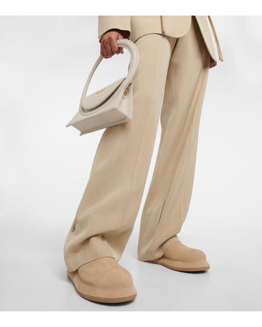 Jacquemus Natural Les Bottes Bricciola Leather Chelsea Boots
