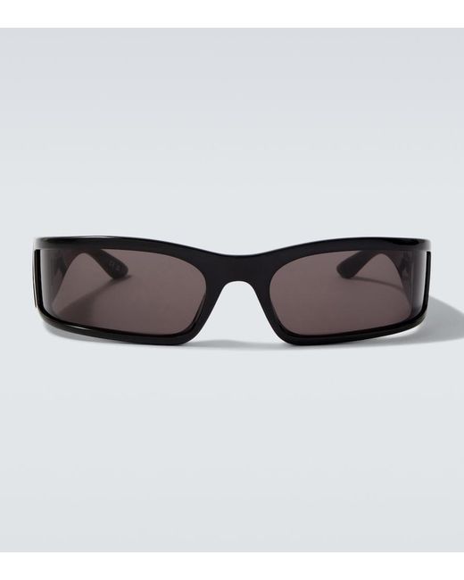 Balenciaga Brown Sunset Shield Sunglasses for men