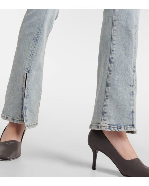 Jeans Bootcut Tailorless a vita media di 7 For All Mankind in Blue