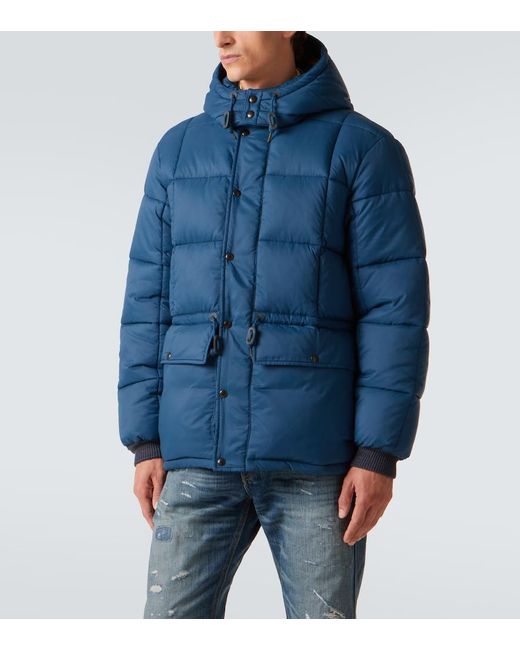 RRL Blue Ripstop Puffer Jacket for men