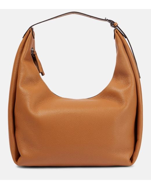 Totême Large Leather Tote Bag in Brown | Lyst Canada