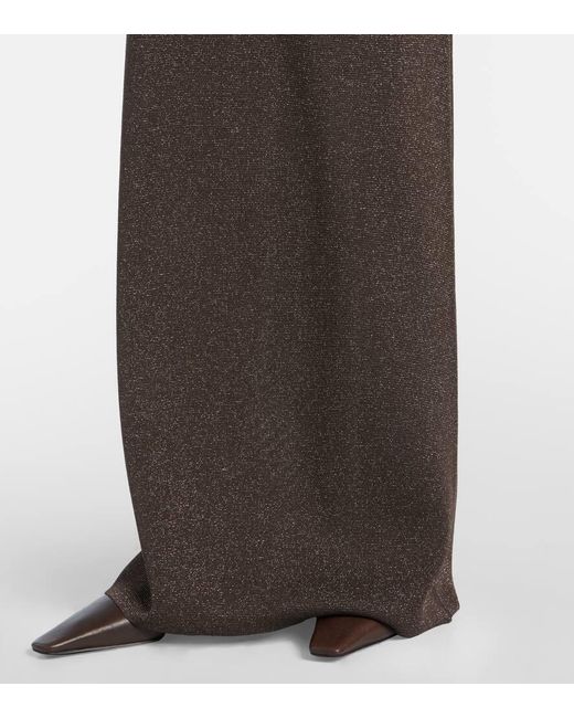 Max Mara Brown Eschimo Pen-Back Maxi Dress