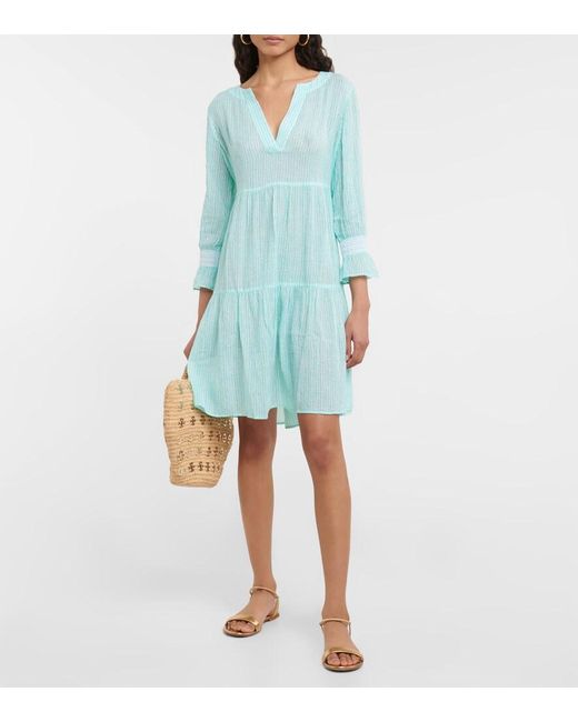 Heidi Klein Blue Seven Mile Beach Printed Tunic