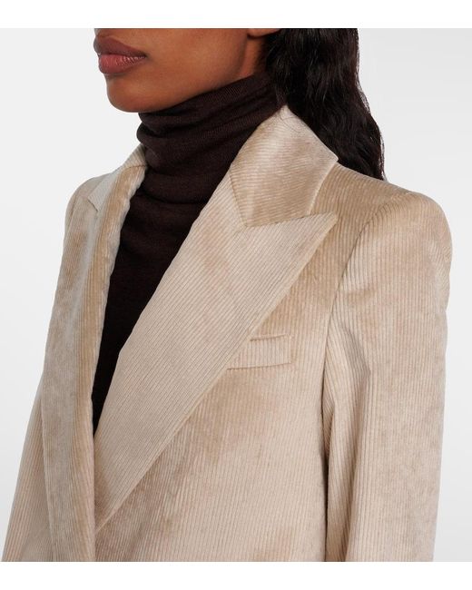 Blazer Sevyn En Velours Cotele Veronica Beard en coloris Natural