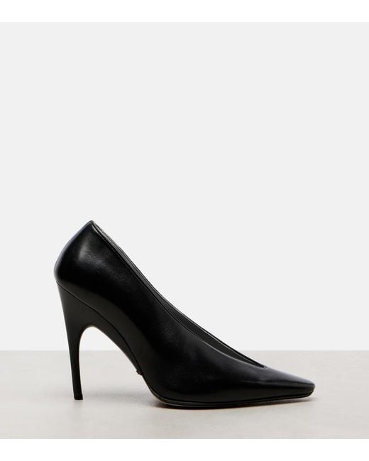 Balenciaga Black Duchesse Leather Pumps