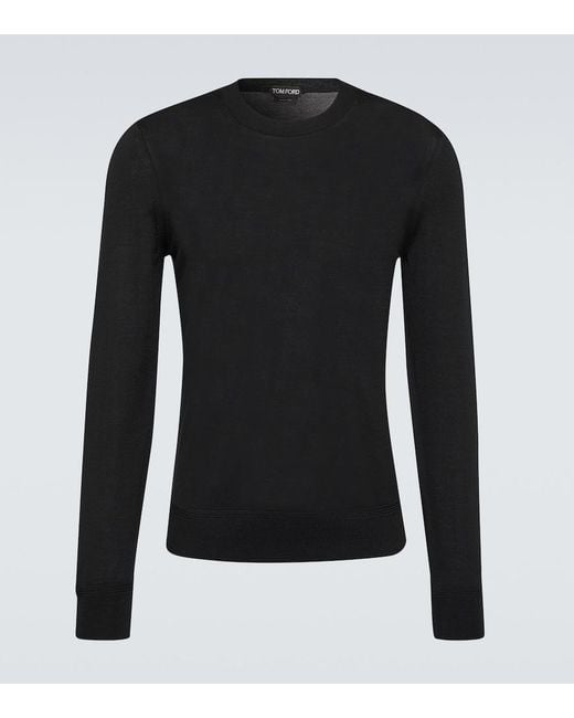 Tom Ford Black Wool Sweater for men