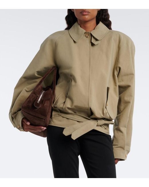 Magda Butrym Green Belted Cotton Jacket