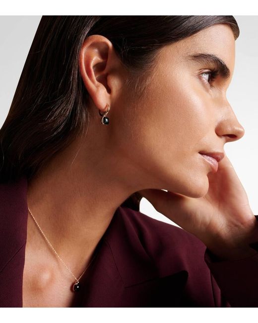 Pomellato Blue Nudo Mini 18Kt Rose Earrings With Topazes