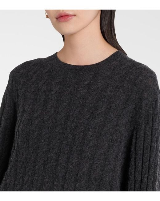 Jardin Des Orangers Black Wool And Cashmere Sweater