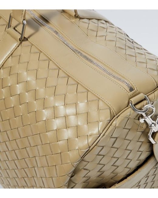 Bottega Veneta Weekender Intrecciato Large Aus Leder in Metallic für Herren